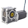 Nema 23 stappenmotor L = 113mm overbrengingsverhouding 7.5: 1 Wormwiel versnellingsbak NMRV30 Wormwiel Speed Reducer