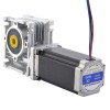 Nema 23 stappenmotor L = 113mm overbrengingsverhouding 7.5: 1 Wormwiel versnellingsbak NMRV30 Wormwiel Speed Reducer
