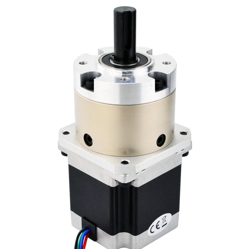 Nema 23 stappenmotor bipolair L=56mm met tandwielverhouding 4:1 planetaire tandwielkast