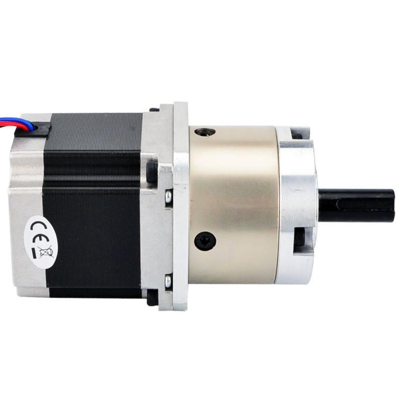 Nema 23 stappenmotor bipolair L=56mm met tandwielverhouding 4:1 planetaire tandwielkast