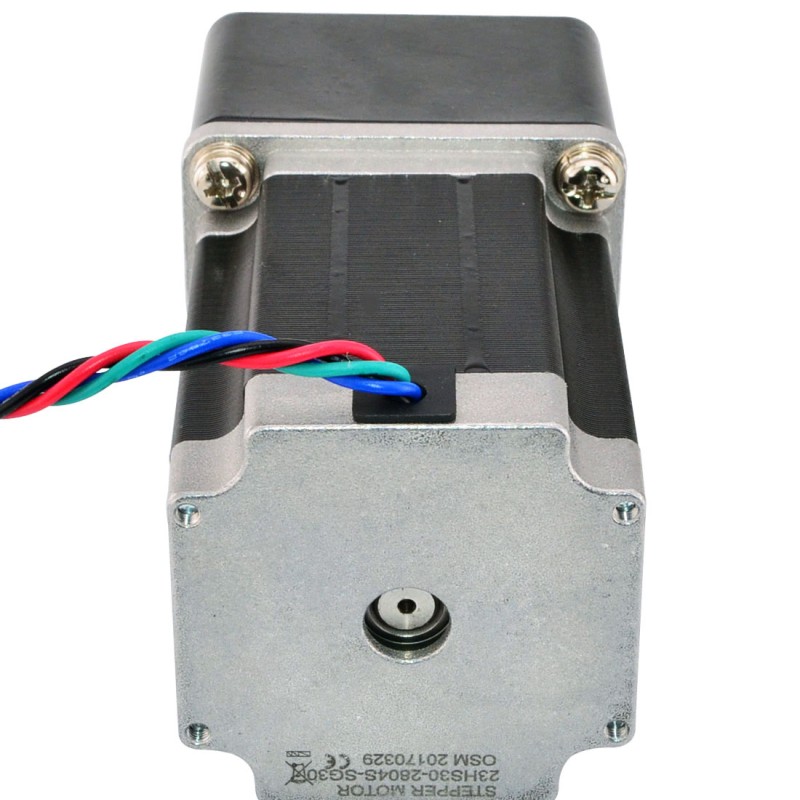 Nema 23 stappenmotor bipolair L=76mm w/overbrengingsverhouding 30:1 tandwielkast