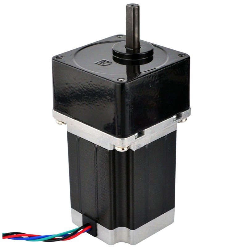 Nema 23 stappenmotor bipolair L=76mm w/overbrengingsverhouding 5:1 tandwielkast