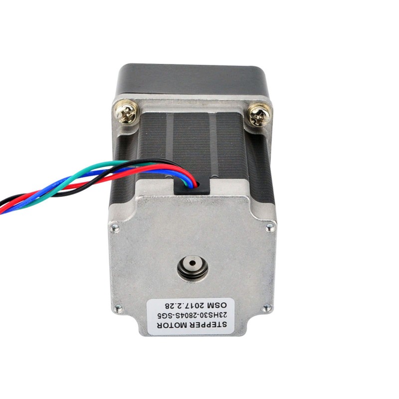 Nema 23 stappenmotor bipolair L=76mm w/overbrengingsverhouding 5:1 tandwielkast