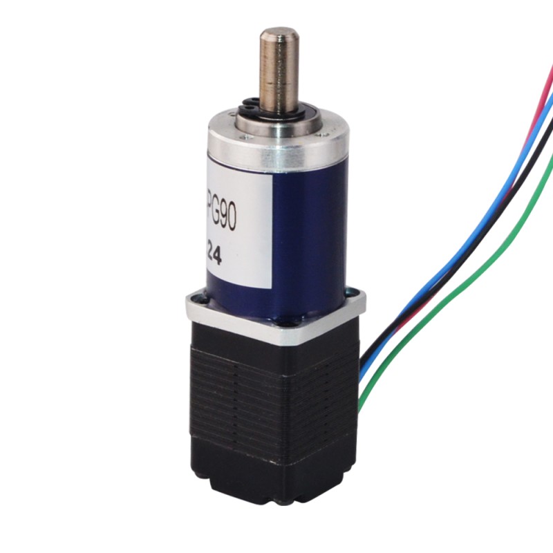 Nema 8 stappenmotor bipolair L=28mm w/versnelling 90:1 planetaire tandwielkast