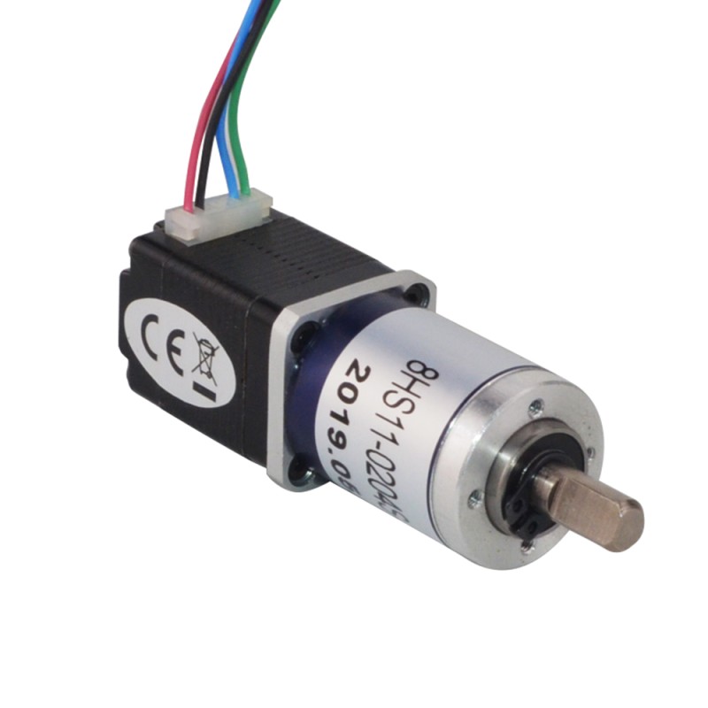 Nema 8 stappenmotor bipolair L=28mm w/versnelling 90:1 planetaire tandwielkast