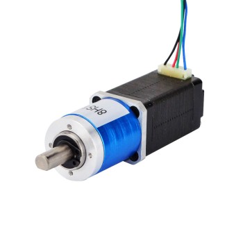 Nema 8 stappenmotor bipolair L=38mm w/overbrengingsverhouding 19:1 planetaire tandwielkast