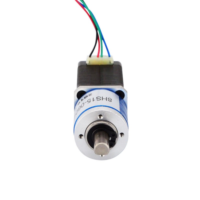 Nema 8 stappenmotor bipolair L=38mm w/overbrengingsverhouding 19:1 planetaire tandwielkast