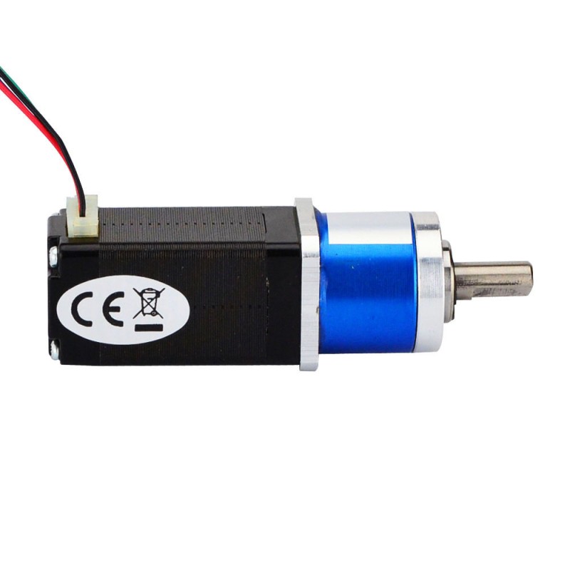 Nema 8 stappenmotor bipolair L=38mm w/versnelling 5:1 planetaire tandwielkast
