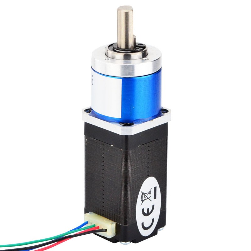 Nema 8 stappenmotor bipolair L=38mm w/versnelling 5:1 planetaire tandwielkast