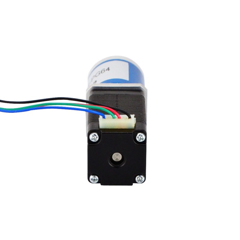Nema 8 stappenmotor bipolair L=38mm met tandwielverhouding 64:1 planetaire tandwielkast