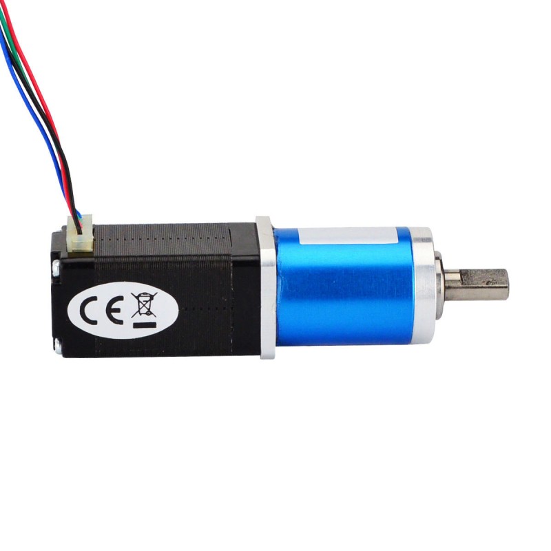 Nema 8 stappenmotor bipolair L=38mm met tandwielverhouding 64:1 planetaire tandwielkast