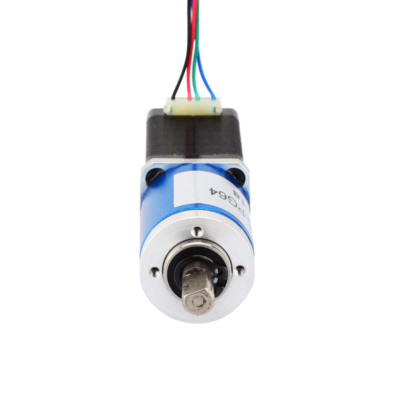Nema 8 stappenmotor bipolair L=38mm met tandwielverhouding 64:1 planetaire tandwielkast