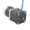 Nema 17 dubbele as stappenmotor L=39mm overbrengingsverhouding 10:1 zeer nauwkeurige planetaire tandwielkast 9,5 mm lengte achteras