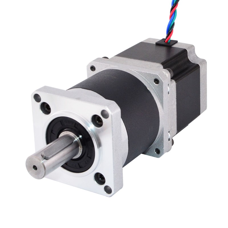 Nema 23 stappenmotor L=56mm overbrengingsverhouding 50:1 hoge precisie planetaire versnellingsbak