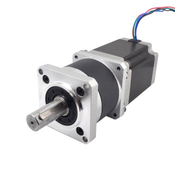 Nema 23 stappenmotor L=76mm overbrengingsverhouding 10:1 hoge precisie planetaire Tandwielkast