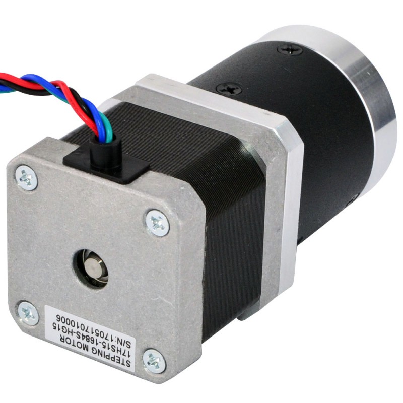 Nema 17 stappenmotor L=39mm overbrengingsverhouding 15:1 hoge precisie planetaire versnellingsbak