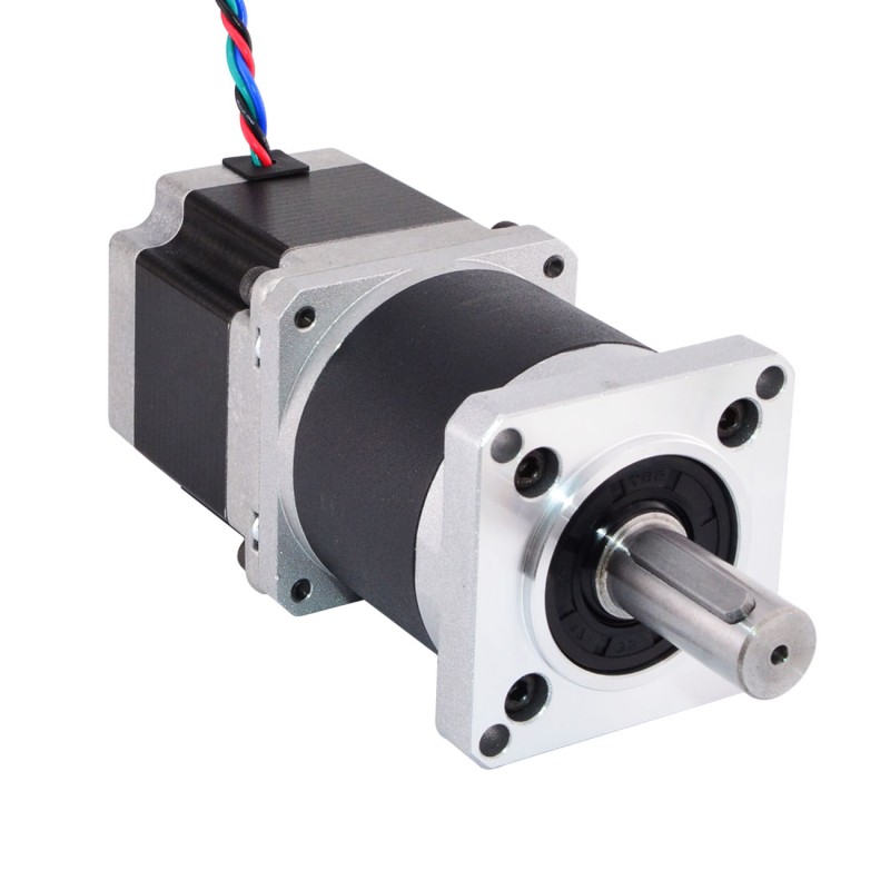Nema 23 stappenmotor L=56mm overbrengingsverhouding 5:1 hoge precisie planetaire versnellingsbak