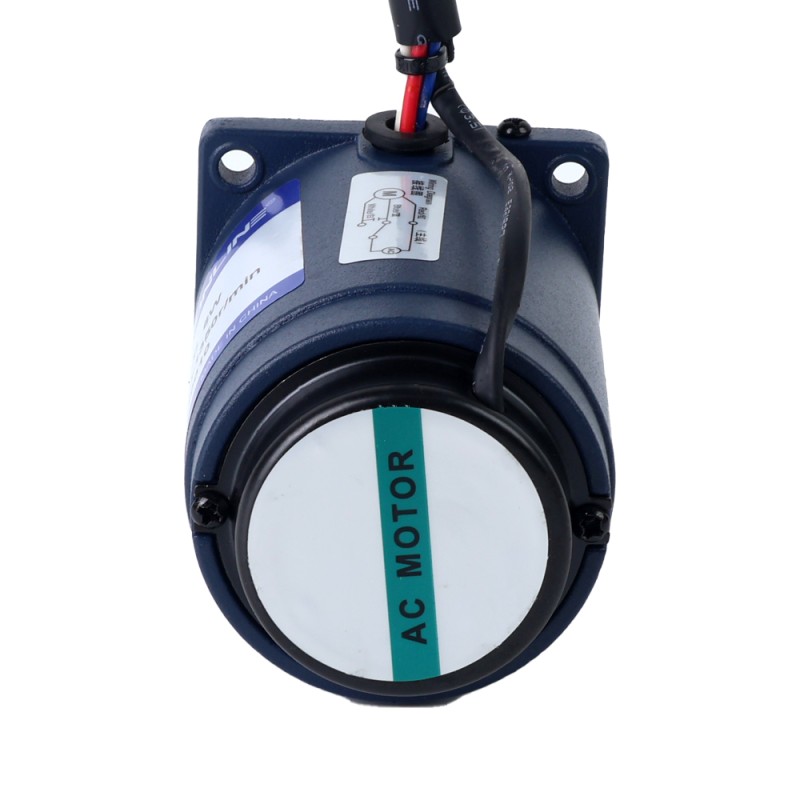 6W 220VAC 50Hz 6-90RPM 0,54Nm(76,47oz.in) Flens 60mm Spur-versnellingsbak Eenfasige AC-motor met variabele snelheid - 2IK6RGN-C/2GN15K | StepperOnline