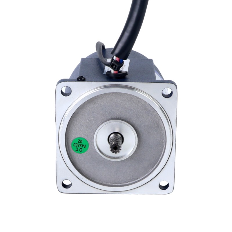 15W 110VAC 60Hz 3-51,67RPM 2,01Nm(284,64oz.in) Flens 70mm Spur-versnellingsbak Eenfasige AC-motor met variabele snelheid - 3IK15RGN-A/3GN30K | StepperOnline
