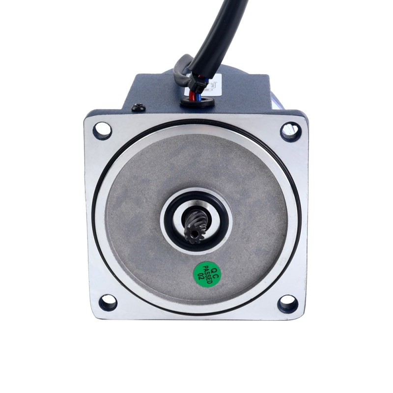 25W 220VAC 50Hz 0,9-13,5RPM 8,00Nm(1132,89oz.in) Flens 80mm Spur-versnellingsbak Eenfasige AC-motor met variabele snelheid - 4IK25RGN-C/4GN100K | StepperOnline