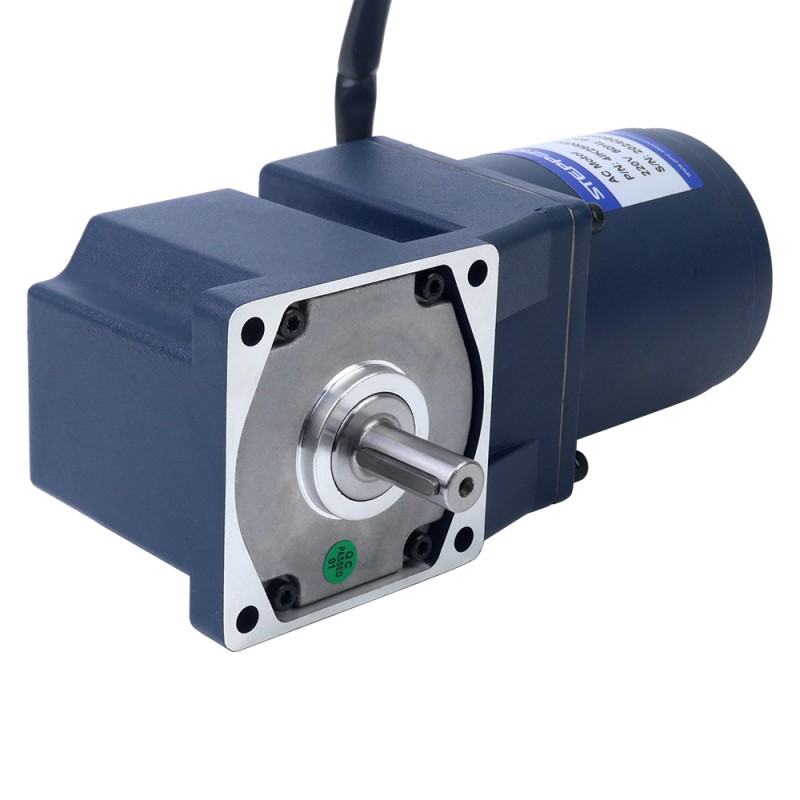 25W 110VAC 60Hz 3-51,67RPM 3,90Nm(552,28oz.in) Flens 80mm Haakse versnellingsbak Eenfasige AC-motor met variabele snelheid - 4IK25RGN-A/4GN30RT | StepperOnline
