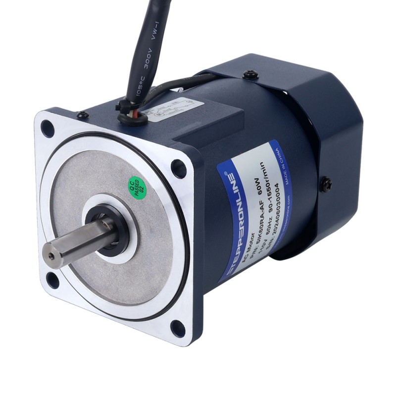 60W 110VAC 60Hz 90-1550RPM 0,36Nm(50,98oz.in) Flens 90mm Eenfasige AC-motor met variabele snelheid - 5IK60RA-AF | StepperOnline