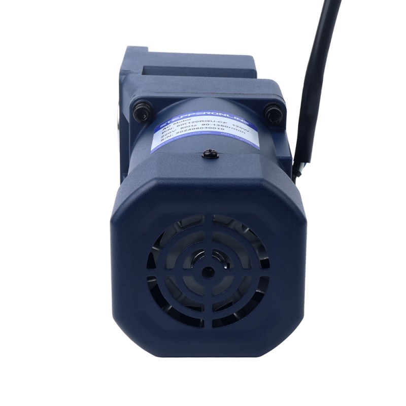 120W 220VAC 50Hz 4,5-67,5RPM 12,00Nm(1699,32oz.in) Flens 90mm Haakse versnellingsbak Eenfasige AC-motor met variabele snelheid - 5IK120RGU-CF/5GU20RC | StepperOnline