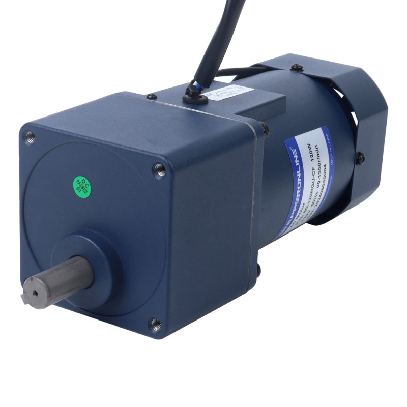 120W 220VAC 50Hz 3-45RPM 17,20Nm(2435,72oz.in) Flens 90mm Spur-versnellingsbak Eenfasige AC-motor met variabele snelheid - 5IK120RGU-CF/5GU30KB | StepperOnline