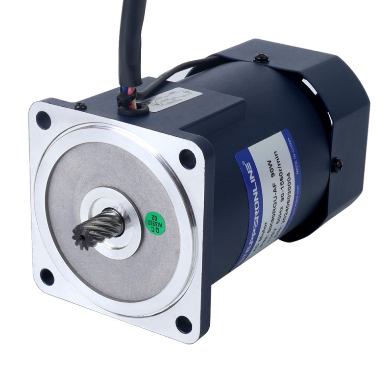 90W 110VAC 60Hz 0,5-8,61RPM 40,00Nm(5664,4oz.in) Flens 90mm Haakse versnellingsbak Eenfasige AC-motor met variabele snelheid - 5IK90RGU-AF/5GU180RC | StepperOnline