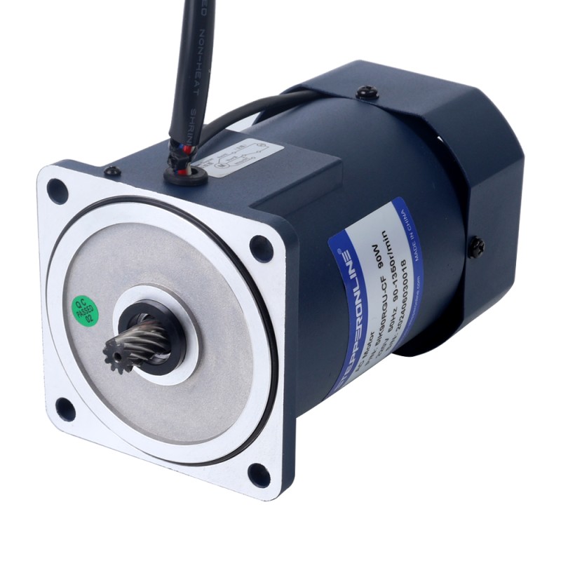 90W 220VAC 50Hz 4,5-67,5RPM 9,30Nm(1316,97oz.in) Flens 90mm Haakse versnellingsbak Eenfasige AC-motor met variabele snelheid - 5IK90RGU-CF/5GU20RC | StepperOnline