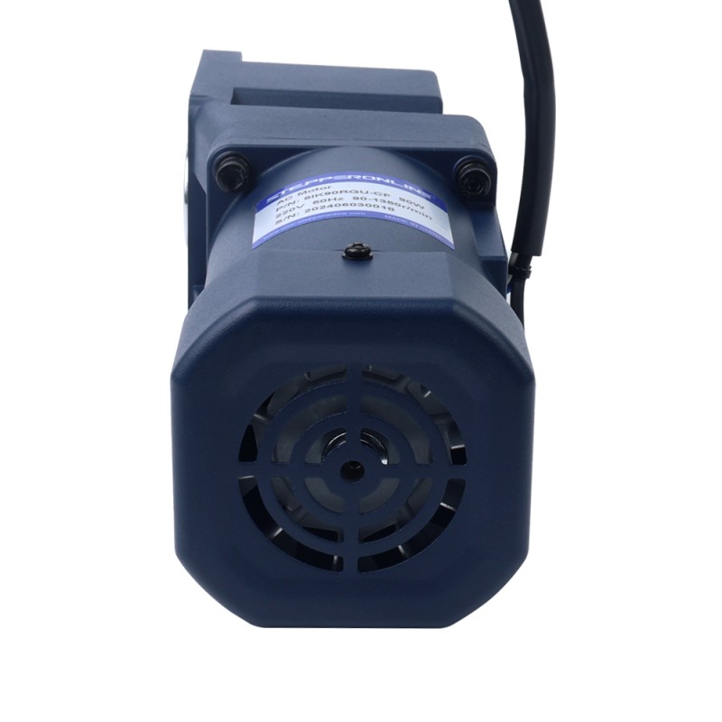 90W 110VAC 60Hz 0,5-8,61RPM 40,00Nm(5664,4oz.in) Flens 90mm Haakse versnellingsbak Eenfasige AC-motor met variabele snelheid - 5IK90RGU-AF/5GU180RC | StepperOnline