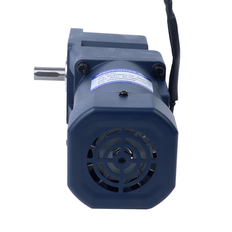 90W 220VAC 50Hz 9-135RPM 4,60Nm(651,41oz.in) Flens 90mm Haakse versnellingsbak Eenfasige AC-motor met variabele snelheid - 5IK90RGU-CF/5GU10RT | StepperOnline