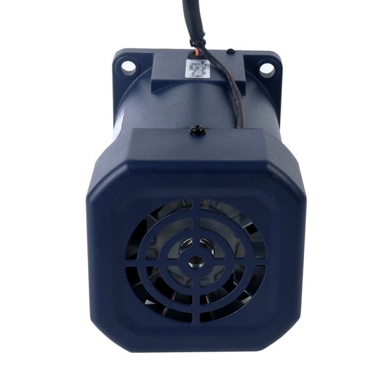 200W 110VAC 60Hz 0,9-15,5RPM 60,00Nm(8496,6oz.in) Flens 104mm Haakse versnellingsbak Eenfasige AC-motor met variabele snelheid - 6IK200RGU-AF/6GU100RT | StepperOnline