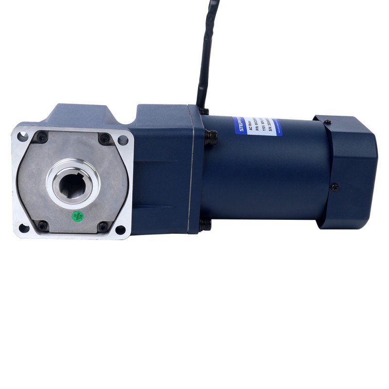 200W 110VAC 60Hz 0,5-8,61RPM 60,00Nm(8496,6oz.in) Flens 104mm Haakse versnellingsbak Eenfasige AC-motor met variabele snelheid - 6IK200RGU-AF/6GU180RC | StepperOnline
