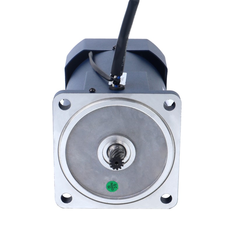 200W 220VAC 50Hz 0,9-13,5RPM 60,00Nm(8496,6oz.in) Flens 104mm Haakse versnellingsbak Eenfasige AC-motor met variabele snelheid - 6IK200RGU-CF/6GU100RT | StepperOnline