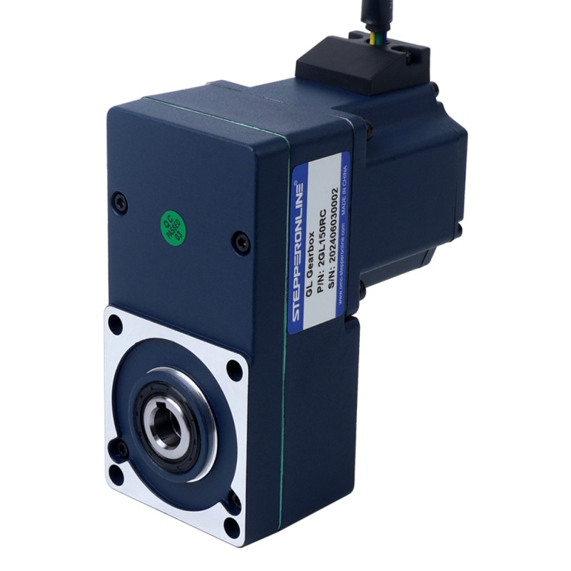 24V 40W 20RPM 13,00Nm(1840,95oz.in) 150:1 borstelloze gelijkstroommotor met tandwielkast en parallelle holle as versnellingsbak - F2B40-24GL-30S/2GL150RC | StepperOnline UK