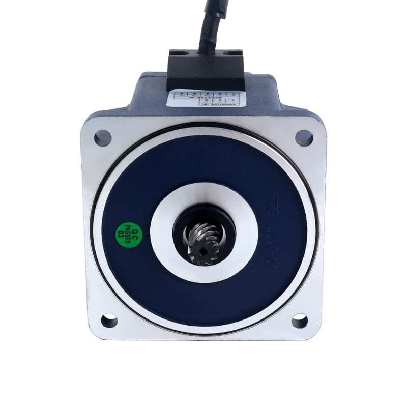 24V 120W 300RPM Borstelloze gelijkstroommotor met versnellingsbak 3,08Nm(436,16oz.in) 10:1 Spur Versnellingsbak - F55B120-24GU-30S/5GU10KB | StepperOnline