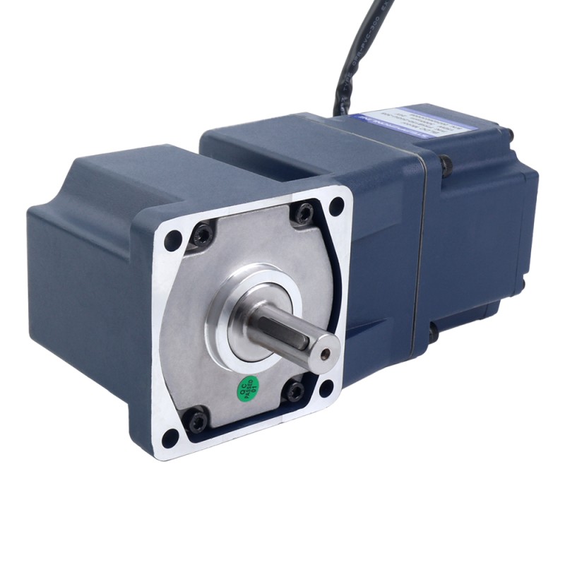 24V 150W 30RPM BLDC-motor met tandwieloverbrenging 30,86Nm(4370,14oz.in) 100:1 Haakse versnellingsbak - F55B150-24GU-30S/5GU100RT | StepperOnline