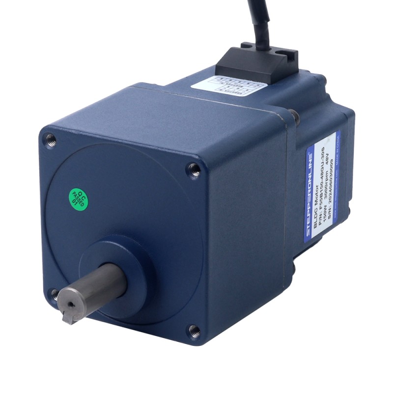 48V 150W 600RPM Borstelloze gelijkstroommotor met versnellingsbak 1,95Nm(276,14oz.in) 5:1 Spur Versnellingsbak - F55B150-48GU-30S/5GU5KB | StepperOnline