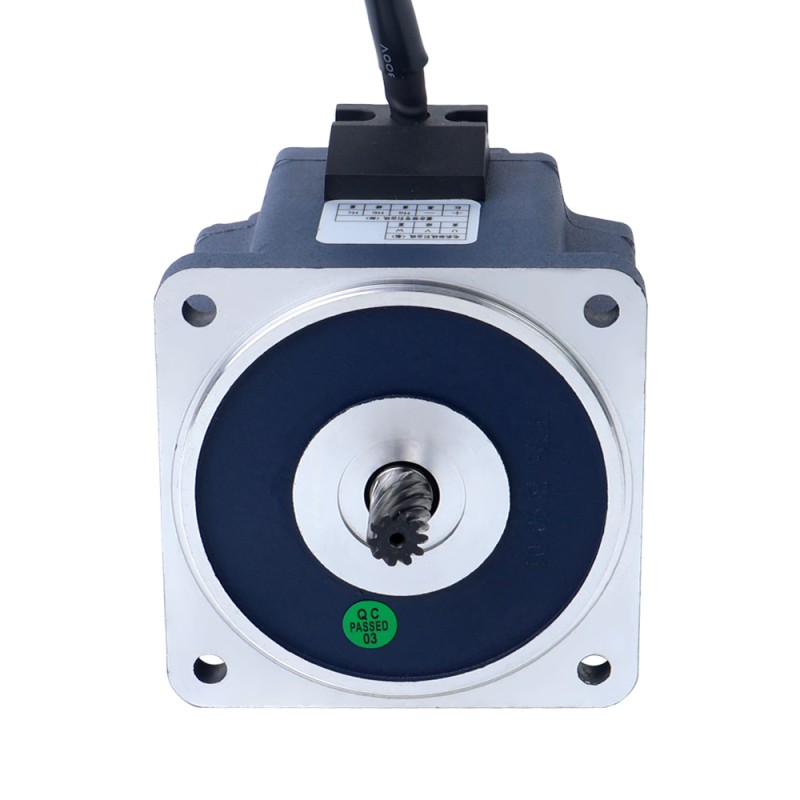 48V 150W 600RPM Borstelloze gelijkstroommotor met versnellingsbak 1,95Nm(276,14oz.in) 5:1 Spur Versnellingsbak - F55B150-48GU-30S/5GU5KB | StepperOnline