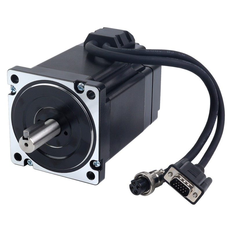 YS-serie 4-assige gesloten lus stappenmotor CNC-kit 6,50Nm(920,48oz.in) Nema 34-motor met 2,0m kabels en AC-transformator - 4-ACLYS65 | StepperOnline