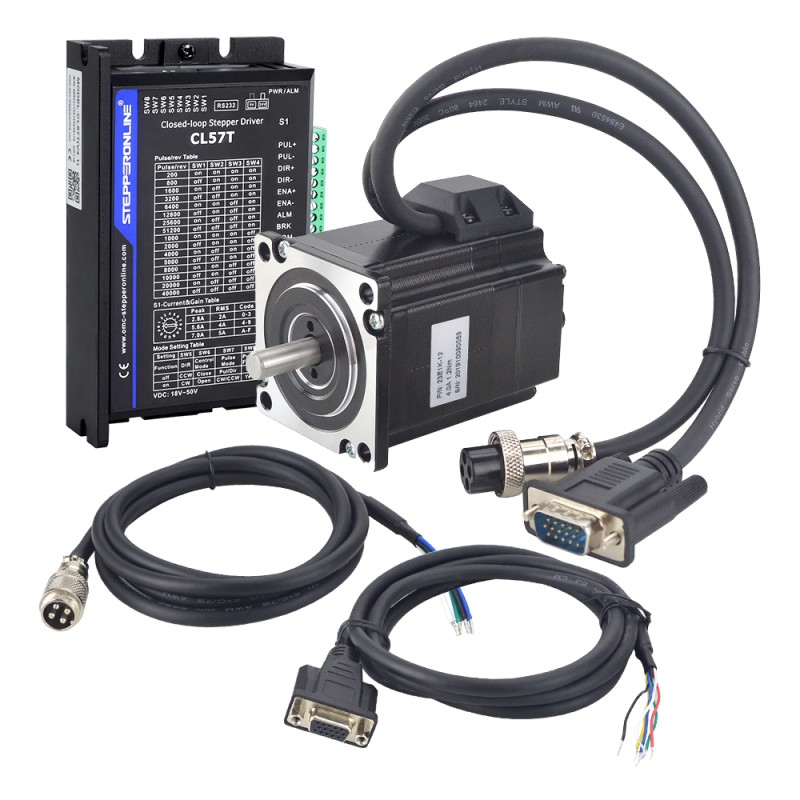 TP Series 1 As Gesloten Lus Stepper CNC Kit 1.2Nm (169.93oz.in) Nema 23 Motor & Driver