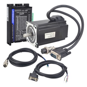 TP-serie 1-as Closed Loop Stappenmotor CNC Kit 3Nm (424.83oz.in) Nema 24 Motor & Driver TP-serie 1-as Closed Loop Stappenmotor CNC Kit 3Nm (424.83oz.in) Nema 24 Motor & Driver