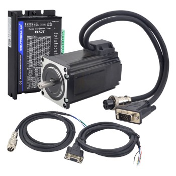 TS-serie 2.0Nm (283.22oz.in) 1-as Closed Loop Stappenmotor CNC Kit Nema 23 Motor & Driver