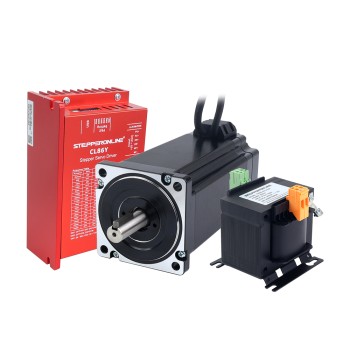 YS-serie 1-as Closed Loop Stappenmotor CNC-kit 12,0Nm(1699,34oz.in) Nema 34-motor met AC-transformator