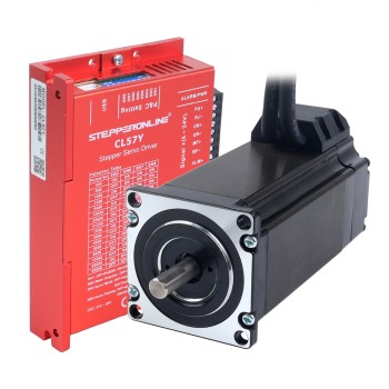 YS Serie 1-as Closed Loop Stappenmotor Kit 3,00Nm (424,83oz.in) Nema 23 Motor met 1,5m Kabels & Driver