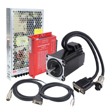 YS-serie 1-as 2,00Nm(283,22oz.in) Nema 23 Closed Loop Stappenmotor Kit met Voeding