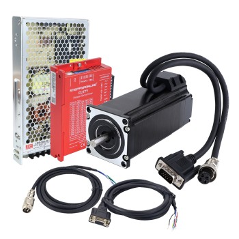 YS-serie 1-as 3,00Nm(424,83oz.in) Nema 23 Closed Loop Stappenmotor Kit met Voeding