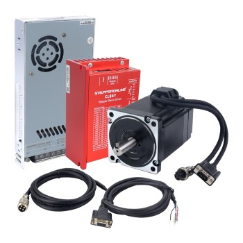 YS-serie 1-as 6,50Nm(920,48oz.in) Nema 34 Closed Loop Stappenmotor Kit met Voeding