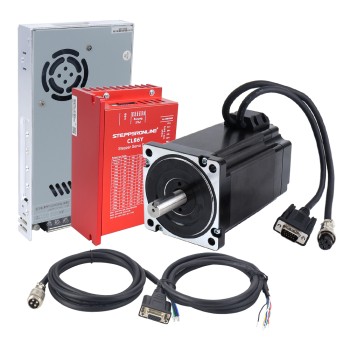 YS-serie 1-as 9,00Nm(1274,5oz.in) Nema 34 Closed Loop Stappenmotor Kit met Voeding